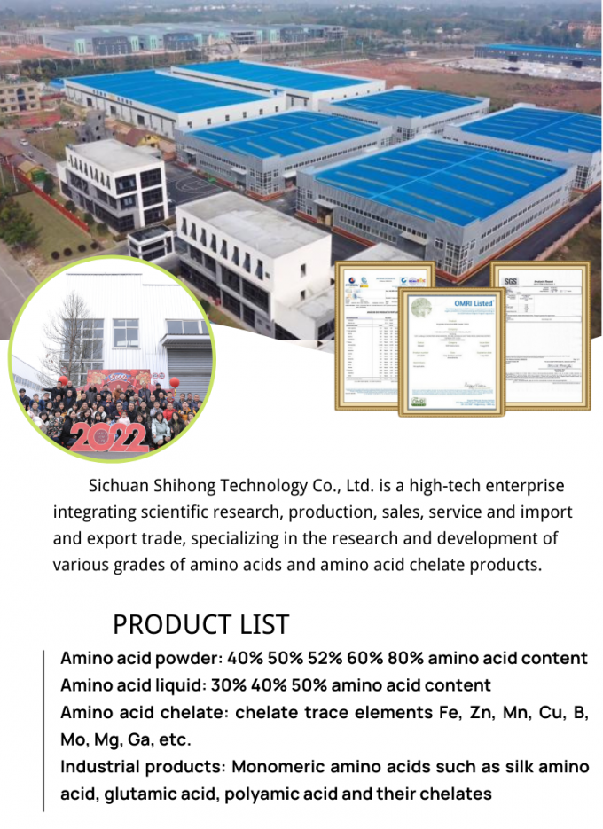 Organic Foliar Spray Fertilizer Enzyme Amino Acid 80 Organic Powder