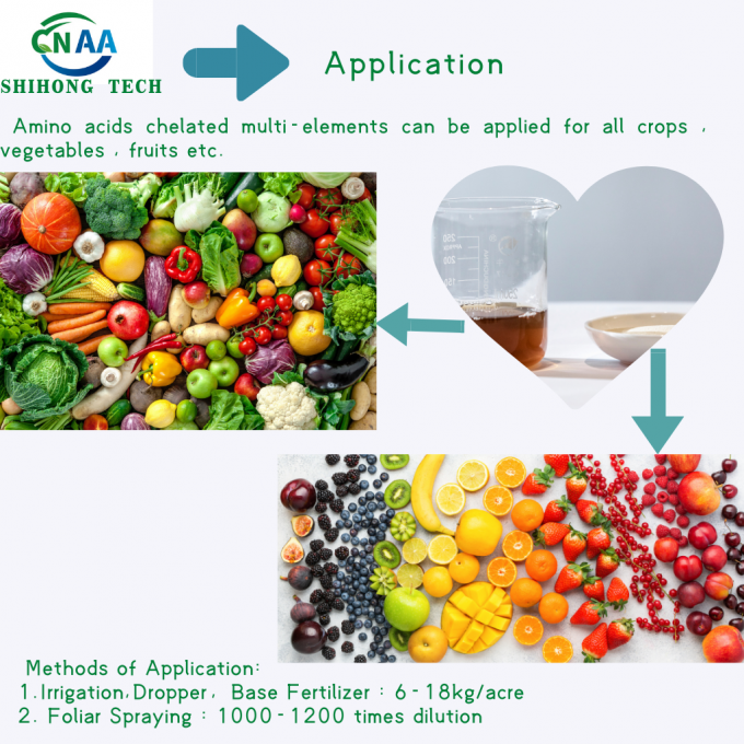 Calcium Boron Powder Amino Acid Chelated Organic Foliar Fertilizer For