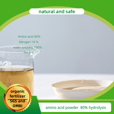 Yellow Amino Acid 80% Powder Formula For Compound Liquid And Powder Fertilizer