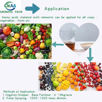 Zinc Manganese Boron Amino Acid Chelated Organic Foliar Fertilizer For Agriculture