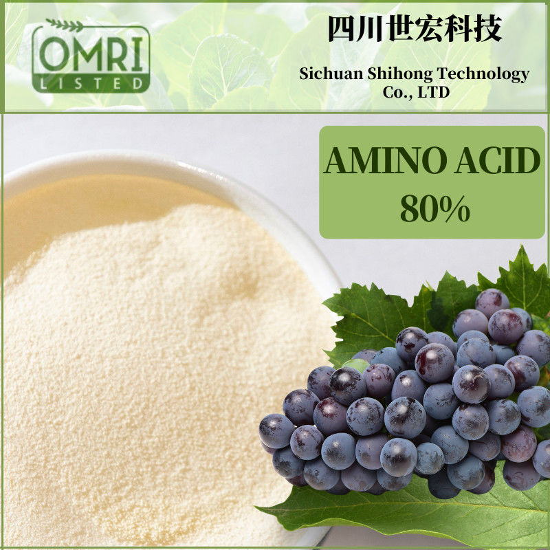Amino Acid Powder 80 Bio Plants Foliar Fertilizer For Soybeans